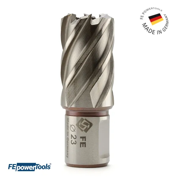Broca hueca anular FE 30 de FE Powertools 30 mm para perforación metálica precisa