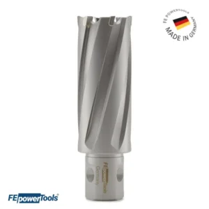 Fresa anular TCT FE Powertools serie FET 50 para perforación profunda de 50mm en acero inoxidable