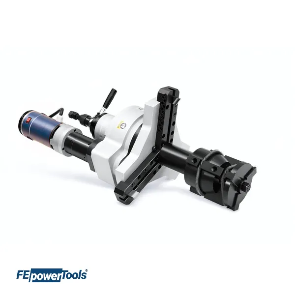 Biseladora de tuberías portátil FE PBM 340 de Fe Powertools para preparación de soldadura industrial.